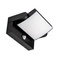 Wandlampe Wandleuchte AußEn Fassadenlampe Bewegungsmelder Schwarz LED L 21,2 Cm
