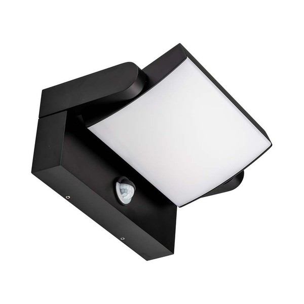 Wandlampe Wandleuchte AußEn Fassadenlampe Bewegungsmelder Schwarz LED L 21,2 Cm-image