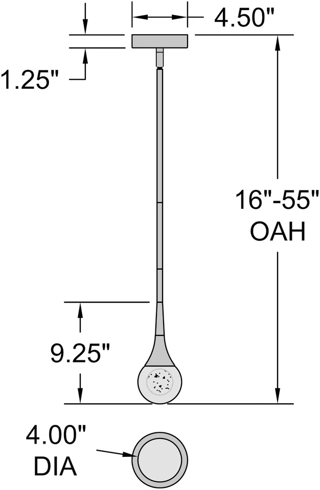 Access Lighting 62115LEDDCS Georgia 4"W LED Mini Colgante - Cromo/Cristal Foto 2 de 4