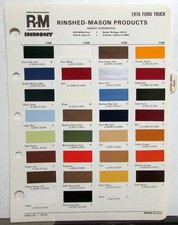 1976 Ford Truck Paint Chips By Rinshed Mason With Interior Color List Original