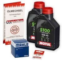 Honda Forza 350 (NF10) 21-23, Motul 10W40 Ester ÖL + Mahle ÖLfilter, MotoröL Set