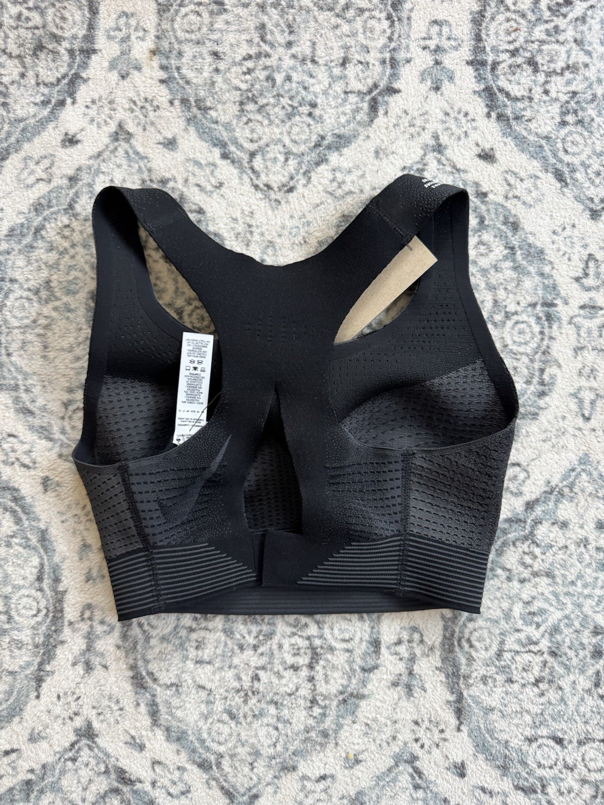 NIKE SWOOSH FLYKNIT SPORTS BRA SIZE Xs (F-G) HIGH SUPPORT GYM DQ5119-011 thumbnail 2