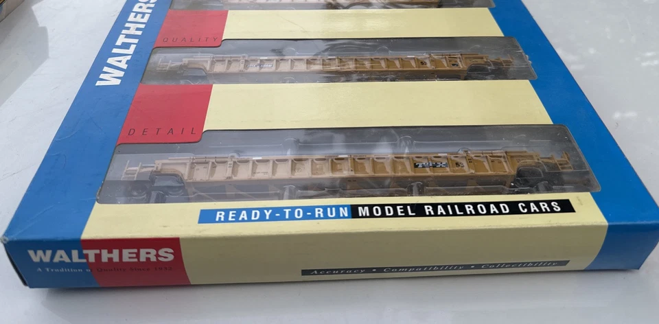 Walthers 932-3941 HO TTX NSC 3 unidades 53" Well Car #620549 Foto 2 de 4