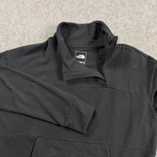 The North Face Womens XL Black Asymmetrical Quarter Zip Mock Neck Sweatshirt