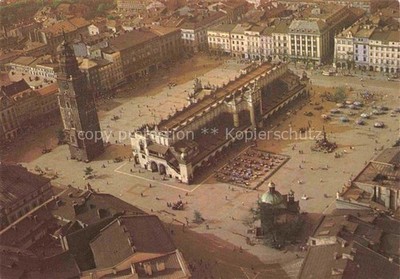 KRAKOW Krakau PL Widok ogolny Rynku Glownego Stadtplatz