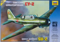 1:48 Zvezda Su-2 Soviet Light Bomber Kit Z4805 Modellbau