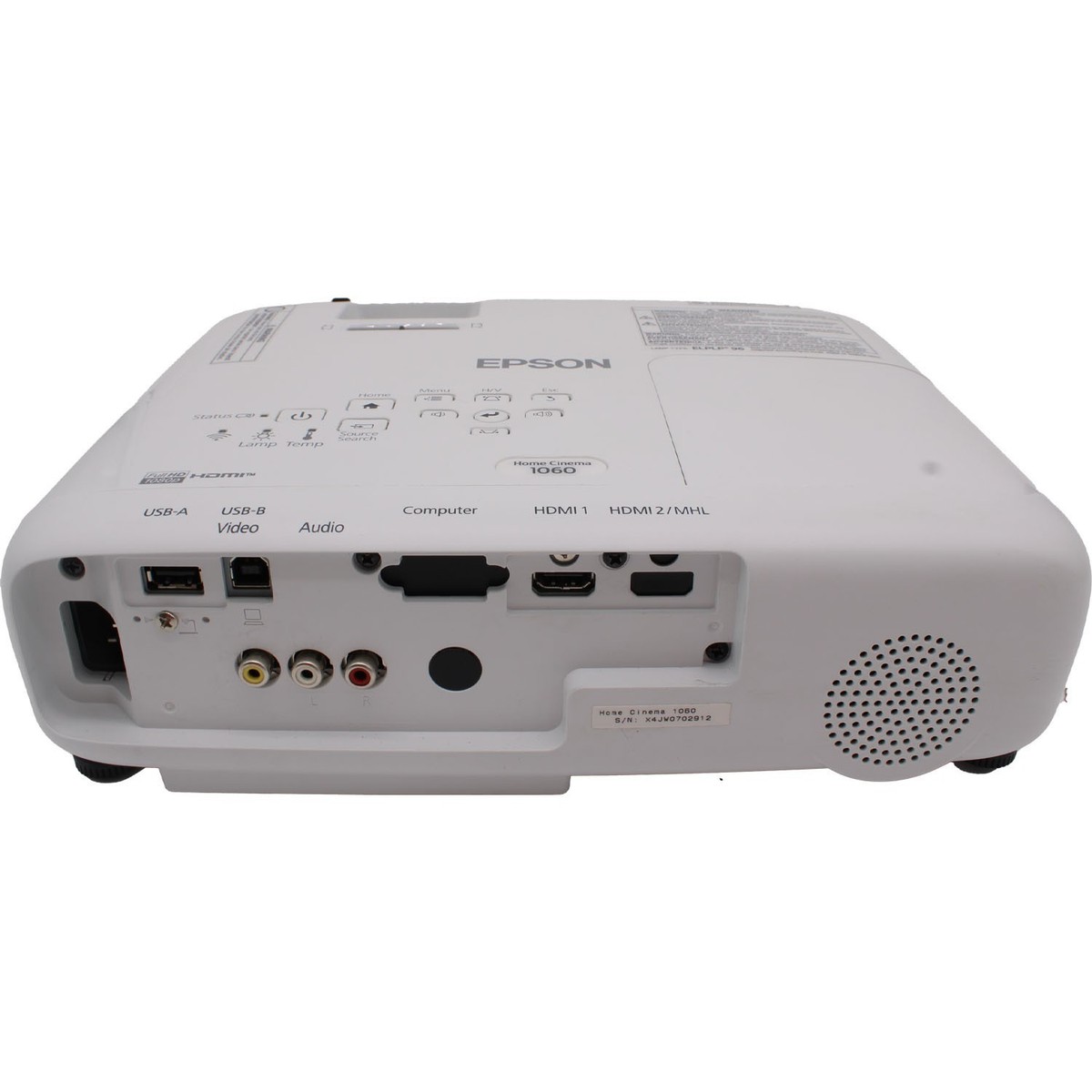 Epson Home Cinema 1060 1080p Full HD 3LCD Home Theater Projector