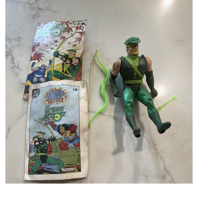 Kenner Super Powers Collection Green Arrow Action Figure Bow Arrow Comic Book