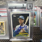 🔥 1989 TOPPS TRADED KEN GRIFFEY JR. #41T ROOKIE RC CARD BAS BGS 9 AUTO 10!