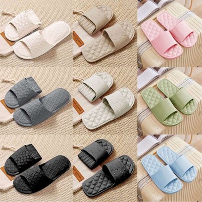 Foldable Home Slippers Hotel Travel Portable Slides Non-Slip Bathing House Guest