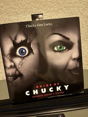 NECA Chucky & Tiffany Action Figure Set Child's Play Bride of Chucky w/ Accesso 