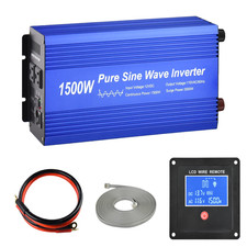 Fit4Less Pure Sine Wave Power Inverter Dc12V To Ac 110V Dual Sockets And Usb