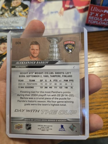 2024-25 UPPER DECK SERIES 2 Aleksander Barkov DAY WITH THE CUP DC-9 - Picture 2 of 2