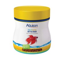 Aqueon Color Enhancing Betta Food 0.95 oz Daily Nutrition for Betta Fish