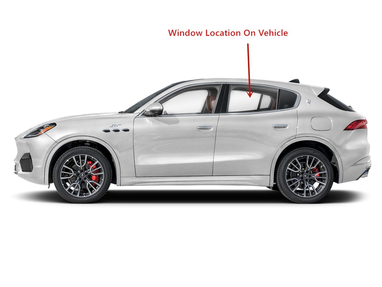 Fit 2023-2024 Maserati Grecale Driver Left Side Rear Door Window Glass Laminated