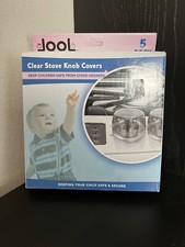 New Jool Baby Products, Clear Stove Knob Covers, 5 Pack Kitchen Baby Safety