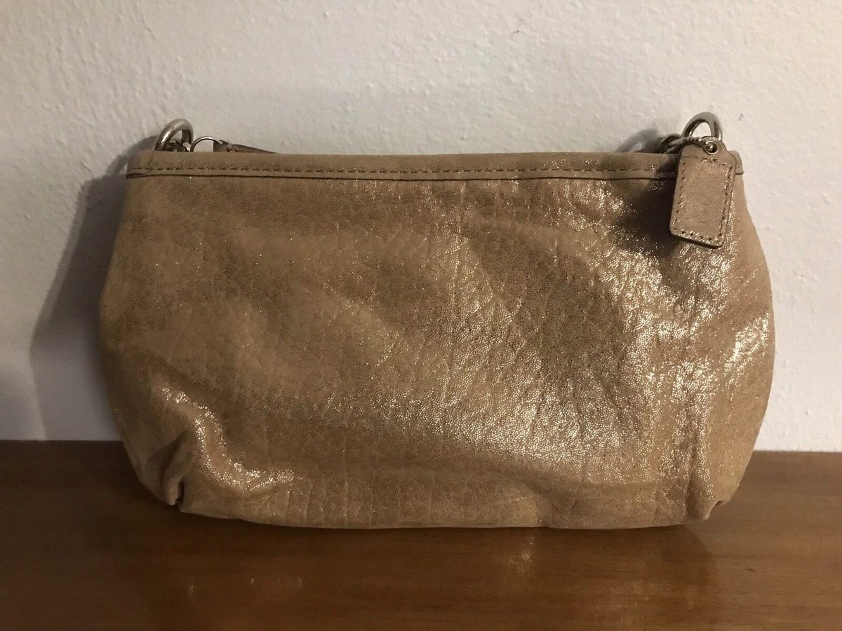 Coach gold glitter purse Clearance