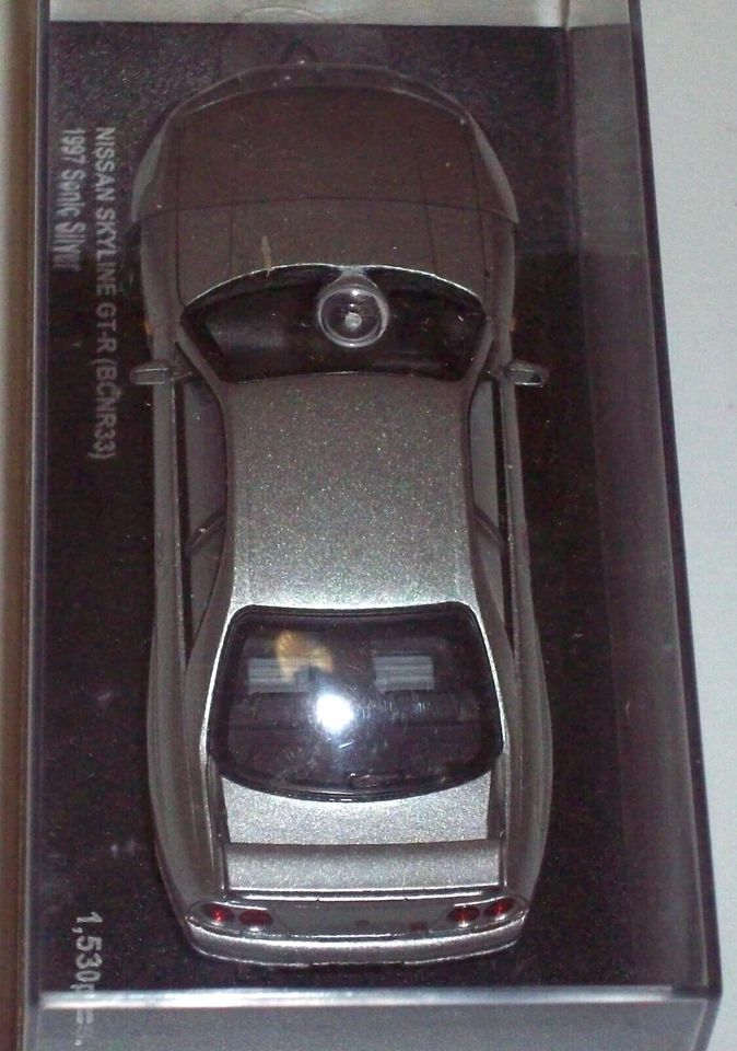 KYOSHO 1/43 NISSAN SKYLINE GT-R (BCNR33) 1997 Sonic Silver 03342S 1 of 1530pcs - Immagine 4 di 4