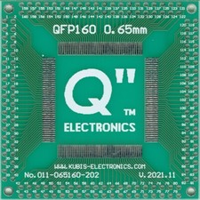 QFP160, LQFP160, MQFP160, SQFP160, TQFP160 0.65mm(0.026") to 4 x IDC2x20 [US]