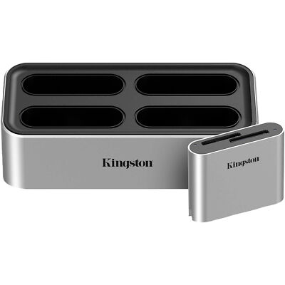 Kingston Workflow Station + SD Card Reader, Dockingstation, silber