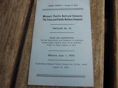 1963 1976 Missouri Pacific Railroad Co & Texas Pacific Railway Co Buch