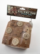 Wooden Tic Tac Toe Game Board ClassicToy Gift Collectible Souvenir Made in USA