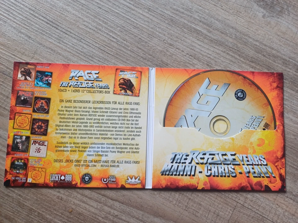 CD RAGE " The Refuge years" 2015 Legacy promo power/ speed metal from Bochum - Bild 3 von 3