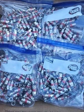 Lot 900  PCT-TRS-59LMG Cable Connector - 1100 PCS ZIPLOCK BAGS 