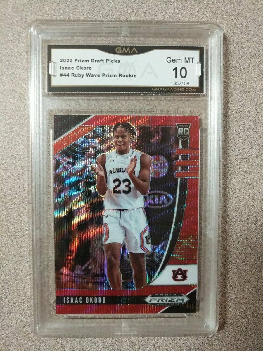 2020 PRIZM DRAFT PICKS ISAAC OKORO RUBY RED WAVE PRIZM ROOKIE #44