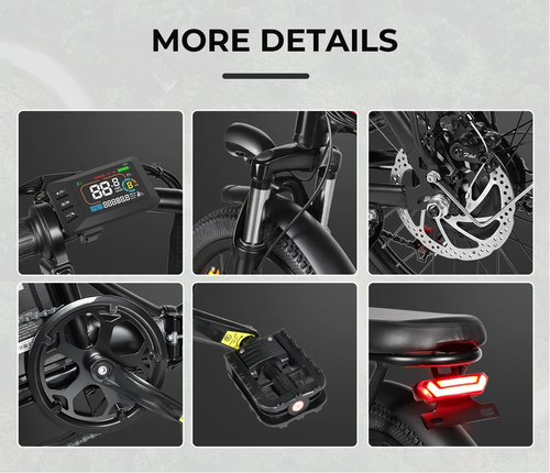Samebike CY20 20'' Foldable Electric Bike 250W Motor 36V 12AH E City Bike - Picture 8 of 33