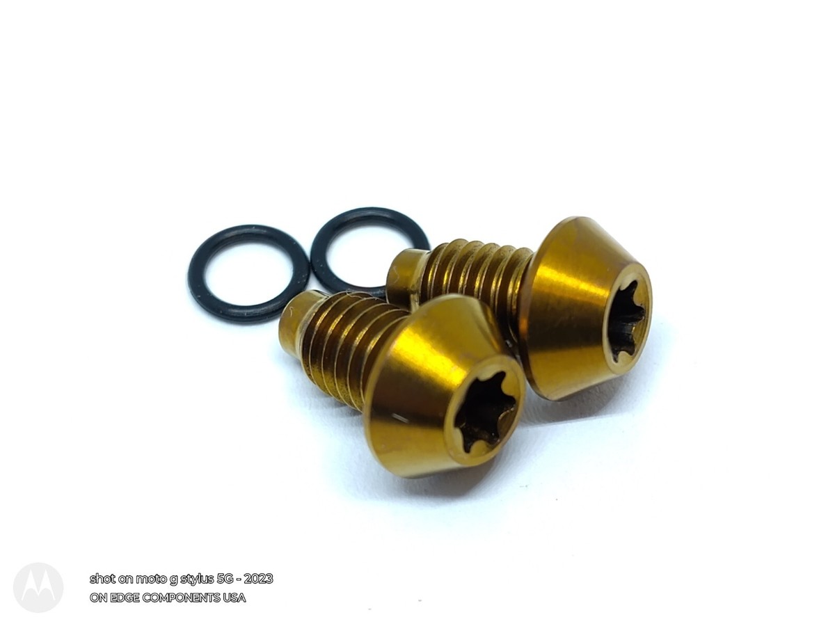 ピクティニ　BWR RAW Silver Titanium Coarse Thread Compression Nuts Magura