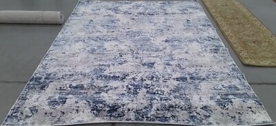 NAVY / GREY 8'-0'' x 10'-0'' Broken Thread Rug, Reduced Price 1172772901 ALA705N-8