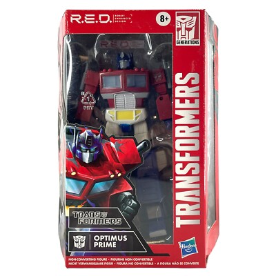 Transformers R.E.D. Optimus Prime Robot Enhanced Action Figure Gift Hasbro Toy