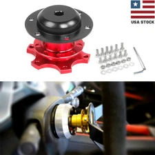 6 Hole Car Steering Wheel Quick Release Snap off Hub Adapter Boss Kit Aluminum