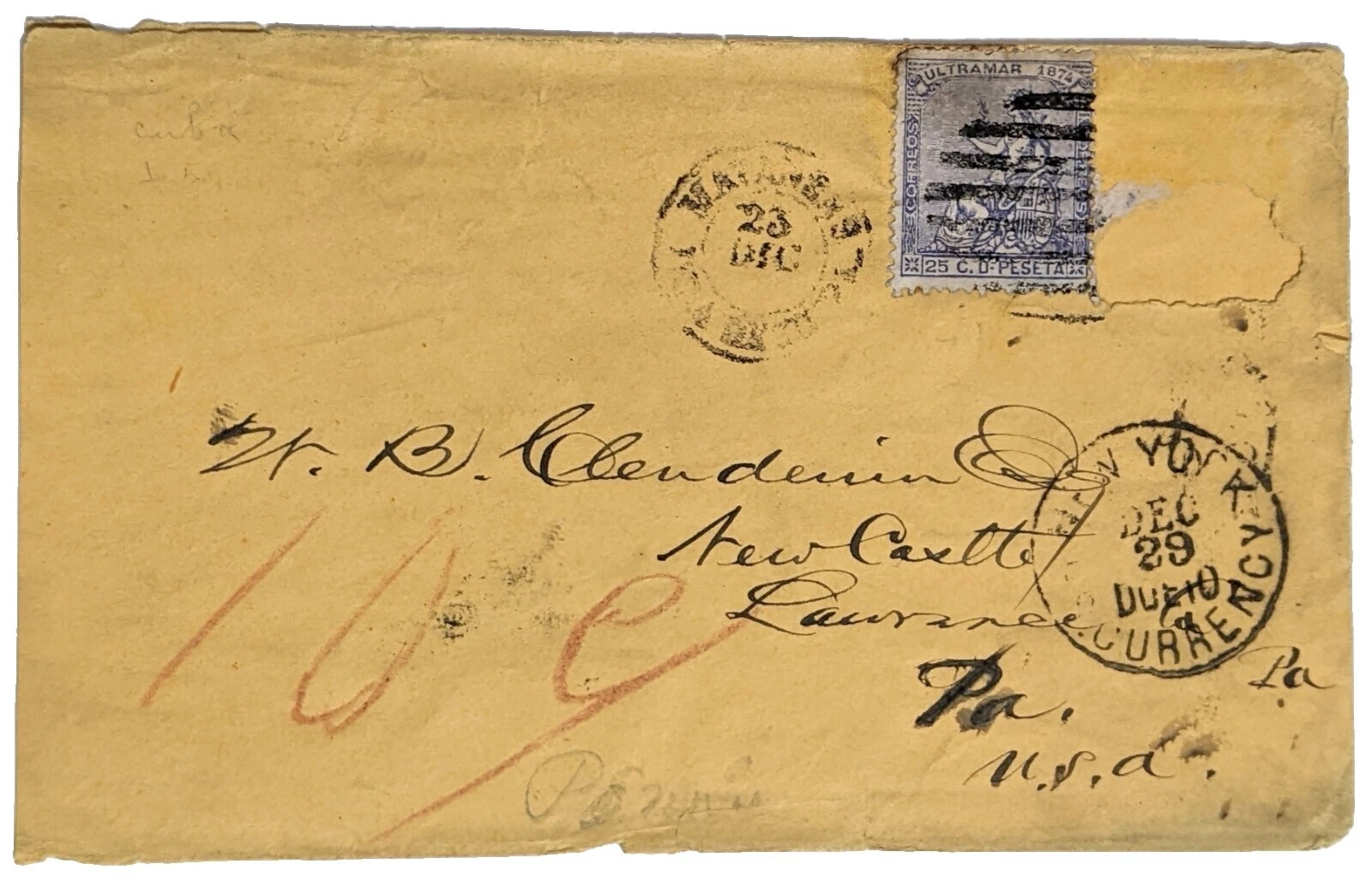 Multi-Color Used Stamps