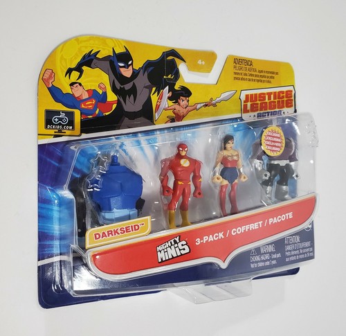 DC JUSTICE LEAGUE MIGHTY MINIS 3ER-PACK FLASH WONDER WOMAN DARKSEID BAF MOSC 2016 - Bild 3 von 4