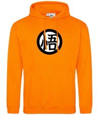 Anime Dragon Ball Z Super Goku Cosplay Gi Kanji Hoodie All Sizes Adult & Kids