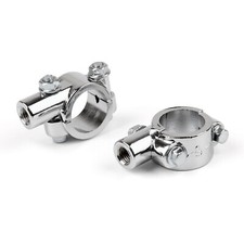 Motorcycle Bike 1" 25mm HandleBar 10MM Thread Mirror Mount Holder Clamp Adaptor;