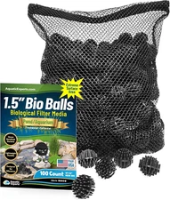 Bio Balls Filter Media Bulk, 1.5 Inch Large Bio Balls for Pond & Aquarium Filter