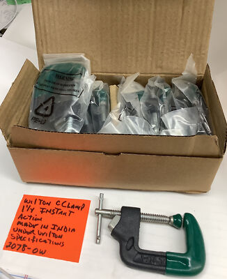 Wilton 1 1/4 Instant Action C-clamps 45459 lot Of 12 Pc (#2078) (A-3-S)