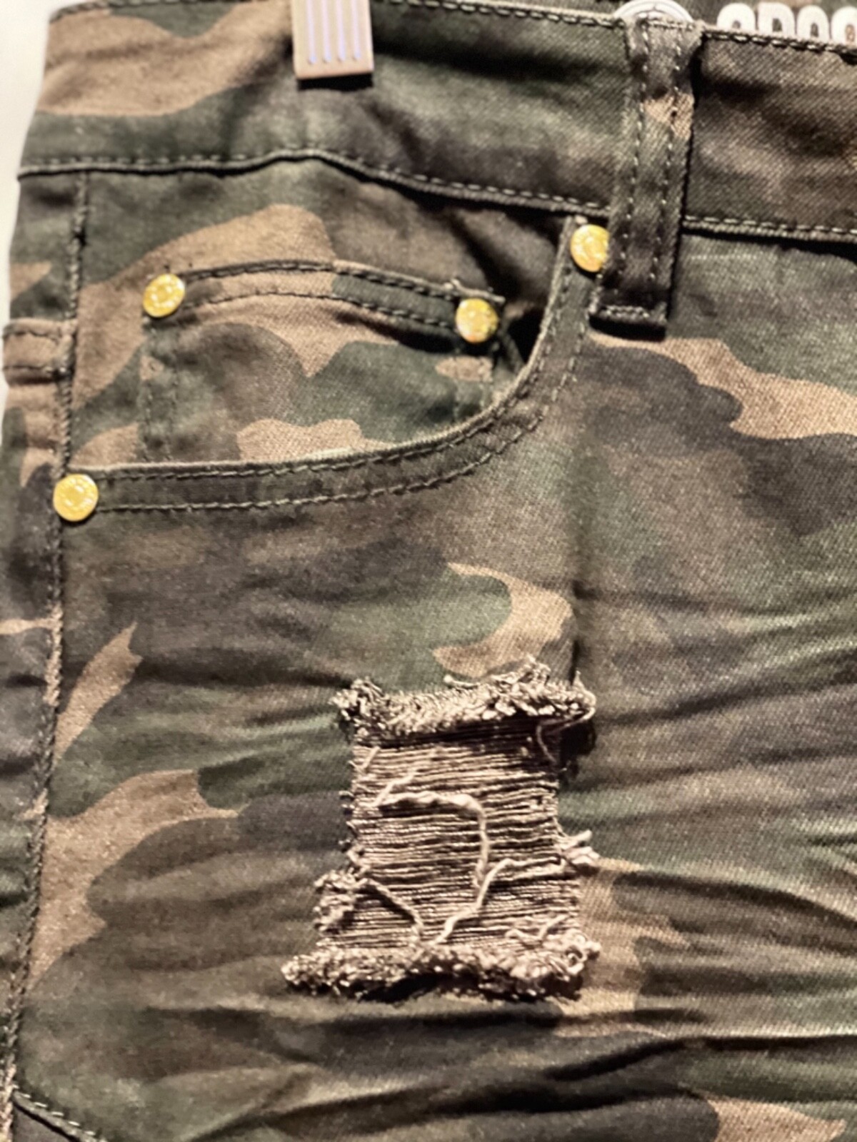 BEST! New Argonaut Nations Men’s Ripped Urban Stretch Skinny Woodland