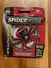 spiderwire Stealth Braid 15lb-125yd Moss Green fishing line casting fish