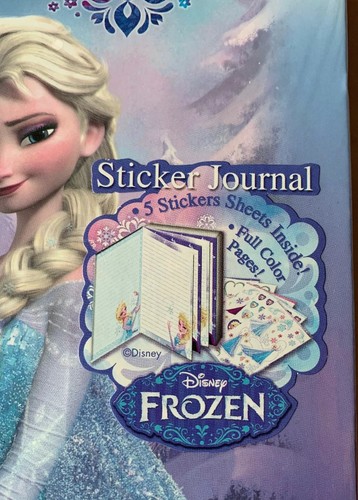 Disney FROZEN Elsa 5 Sticker Sheets Full Color Pages Journal Girls New (N) - Picture 2 of 4