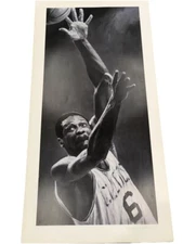 Bill Russell Autographed Signed By Stephen Holland 40x20 Lithograph