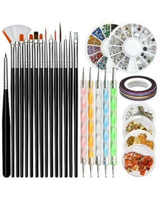 Paquete para uñas acrílicas o gel decoración Brochas pinceles Kit