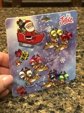 NEW Justice 6 Pairs Christmas Holiday Pierced Earrings Studs Jewels