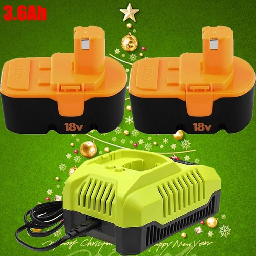 18V NiMh P100 Battery/Charger Replace For Ryobi P100 P101 ABP1801