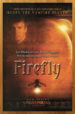 2002 Firefly TV Series Vintage Print Ad/Poster Advert Nathan Fillion Summer Glau