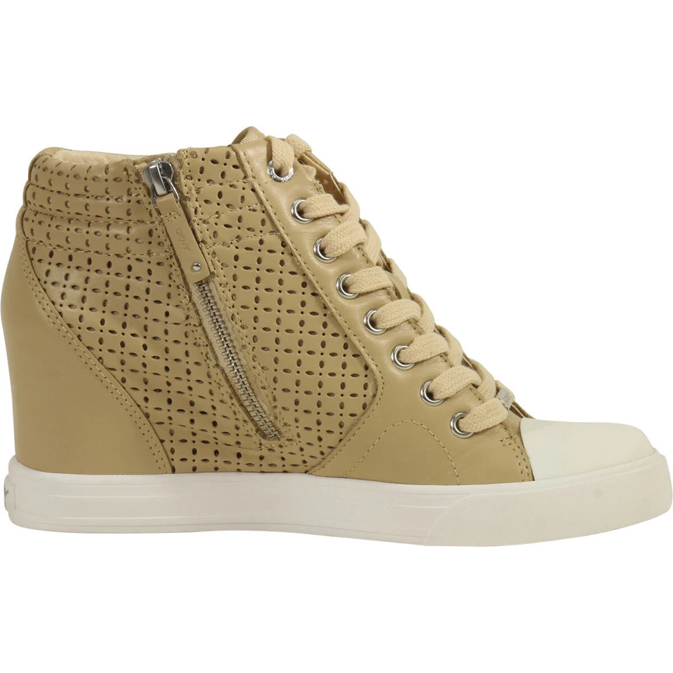 Donna Karan DKNY Mujer Cindy Buff Moda Cuña Tenis Zapatos Foto 3 de 4