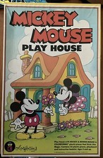 VINTAGE 1980  s COLORFORMS Disney MICKEY MOUSE Playhouse. UNUSED  USA w/booklet